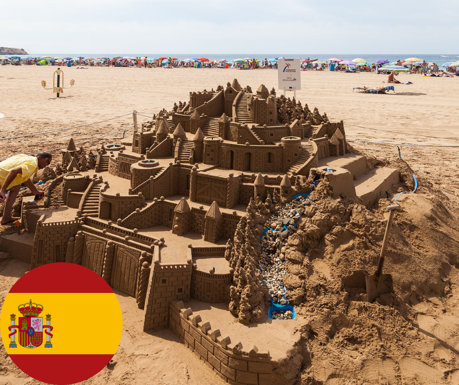 Sandcastles in Spain