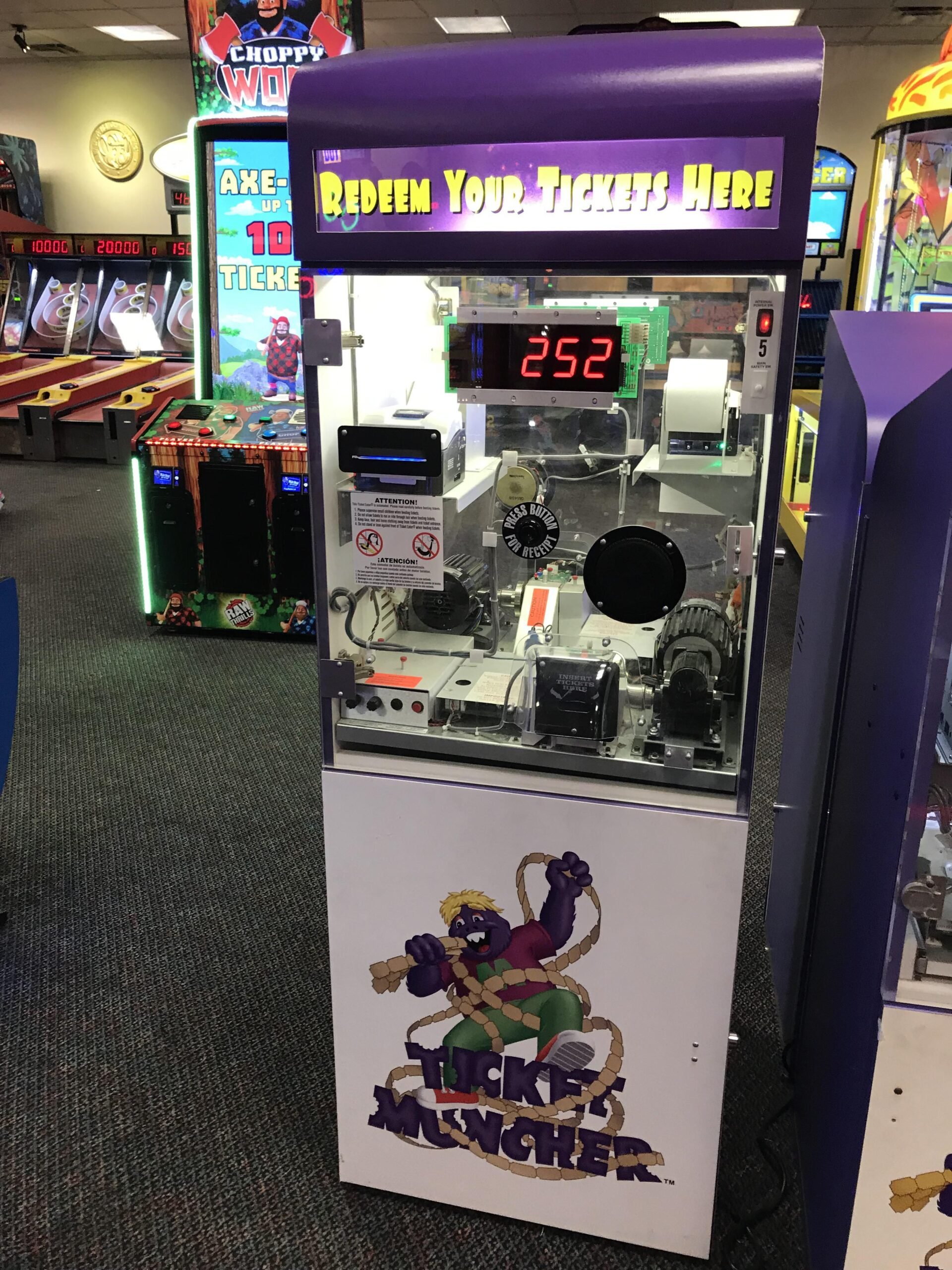 Chuck E. Cheese Ticket Muncher