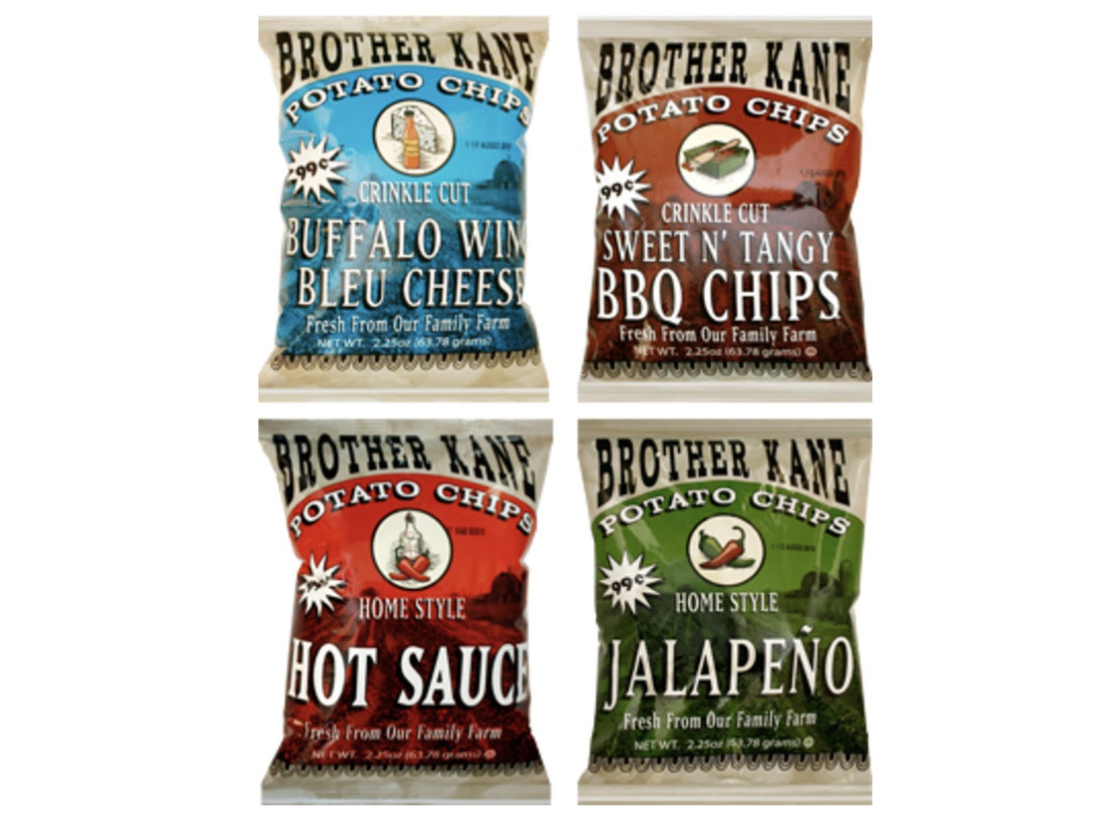 Brother Kane Potato Chips, 6 Different Varieties