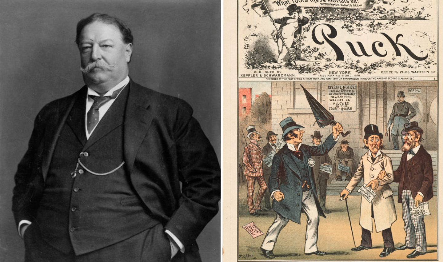 William Tafts first job as a Courthouse reporter