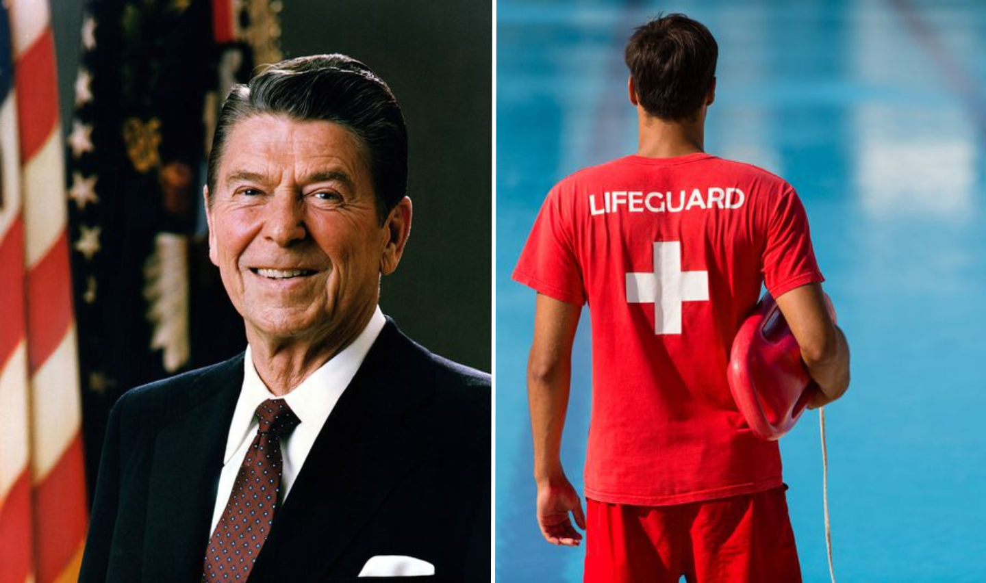 Ronald Reagan first job as a lifeguard