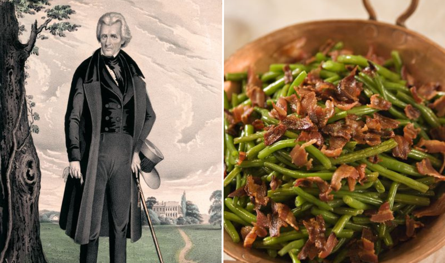 Andrew Jacksons favorite food, leather britches