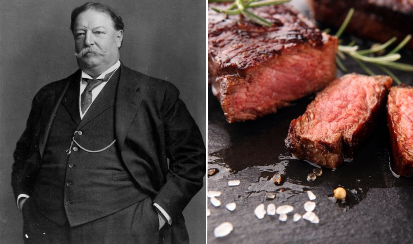 William Howard Taft favorite food, steak