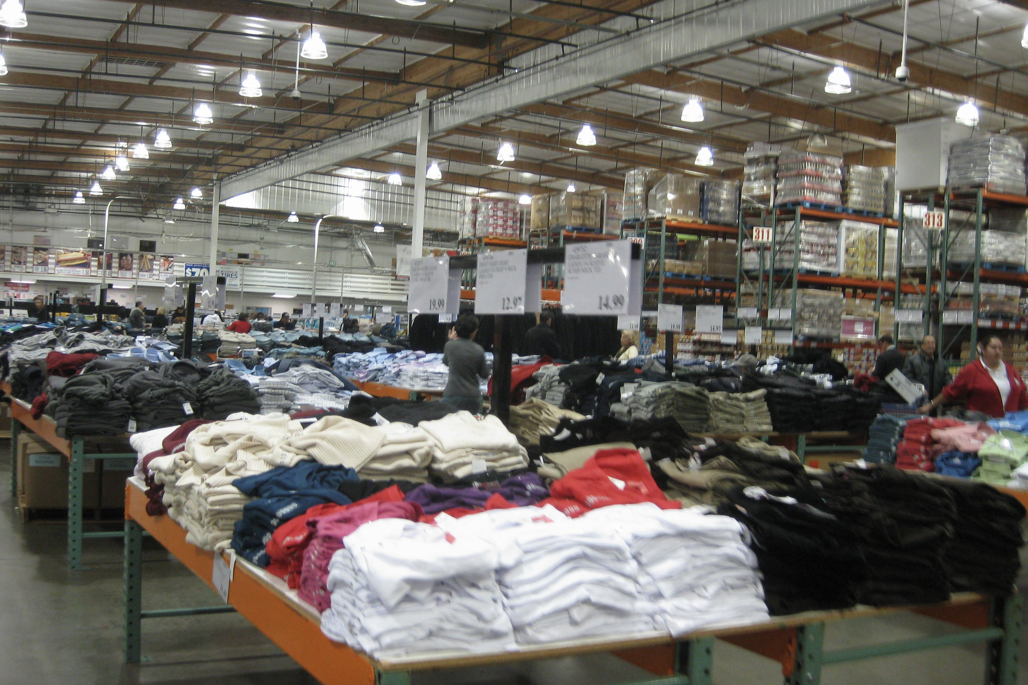 Costco clothing section