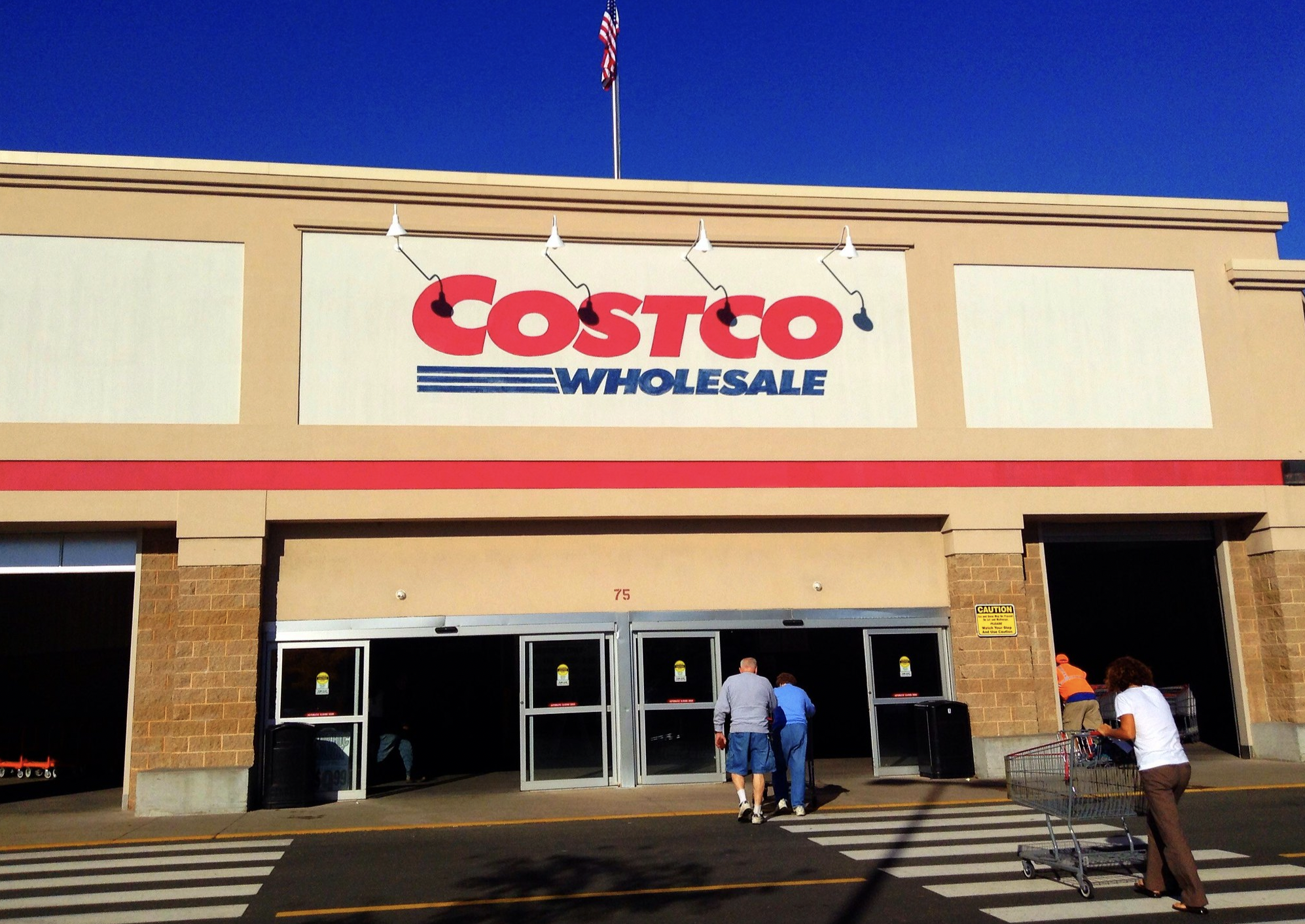 Walking into Costco past closing time