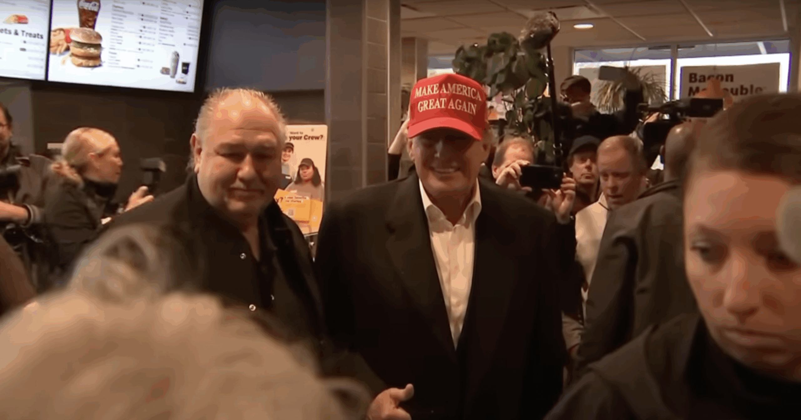 Trump at McDonald's