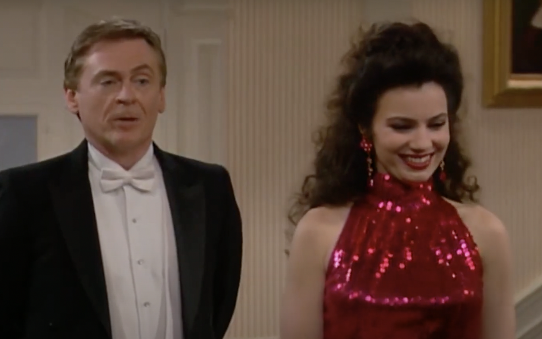 The Nanny in red