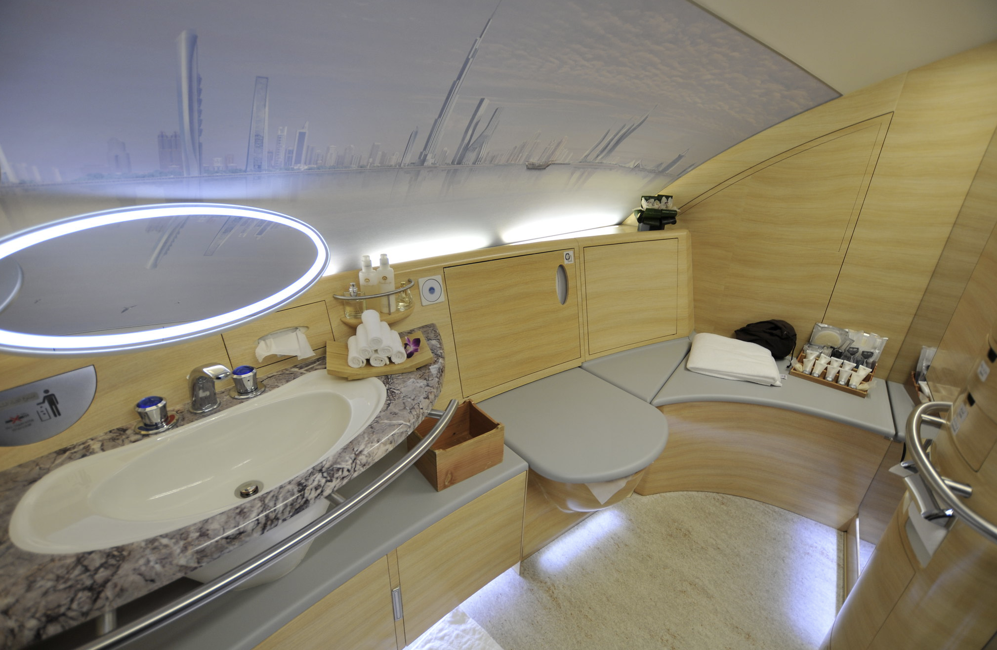 Airplane shower