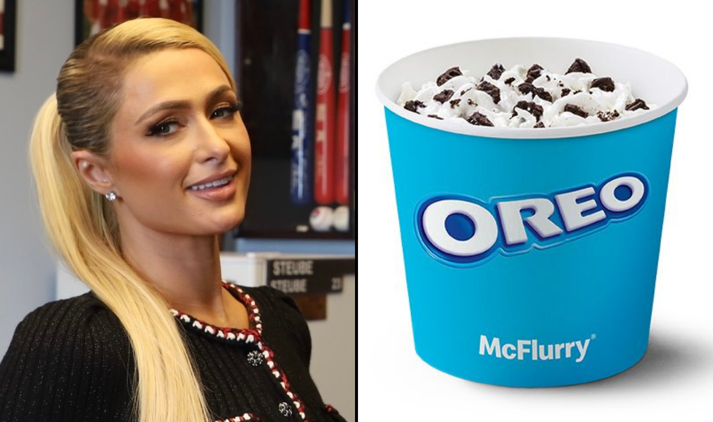 Paris Hilton and an Oreo McFlurry