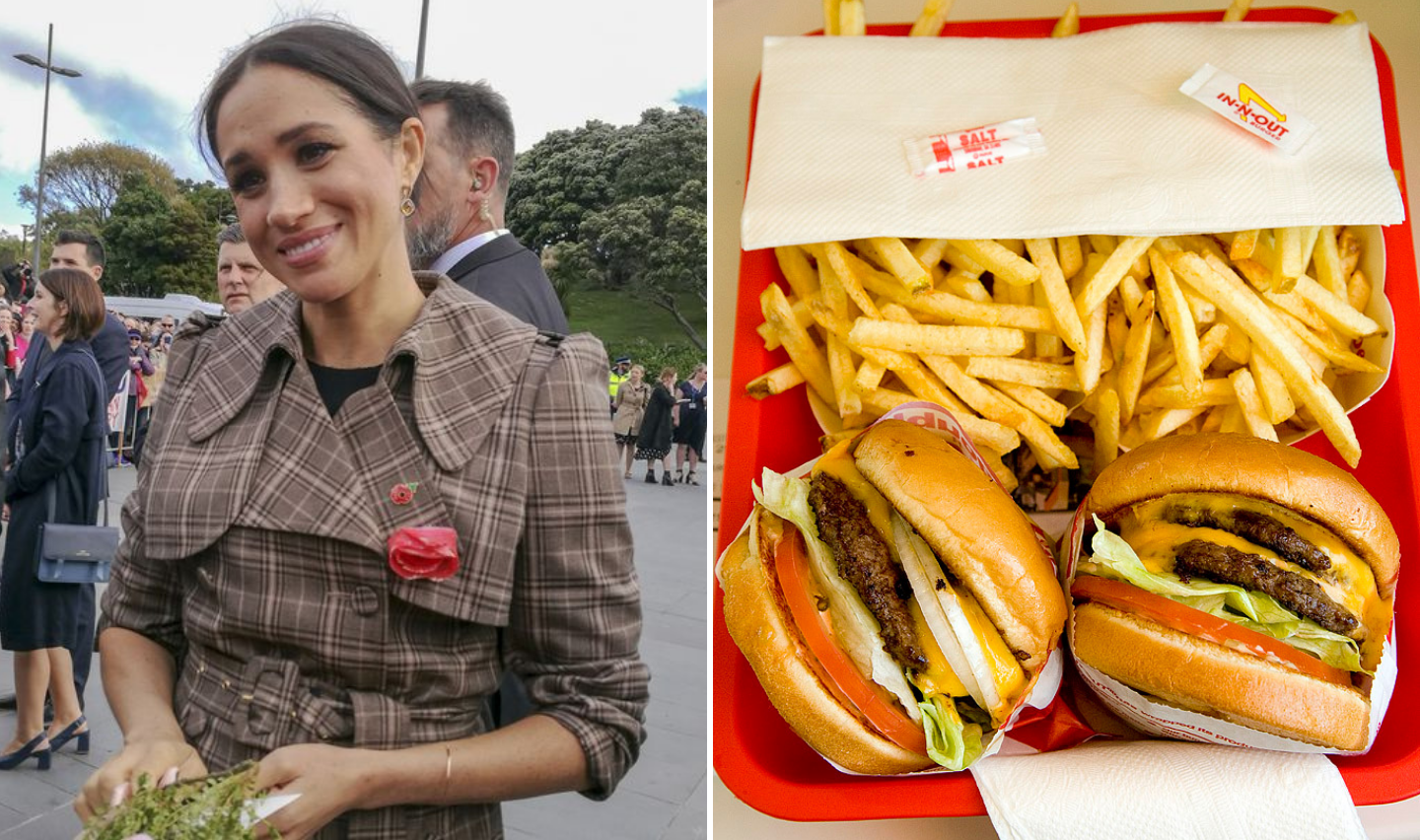 Megan Markle: Cheeseburger and Fries from In-N-Out