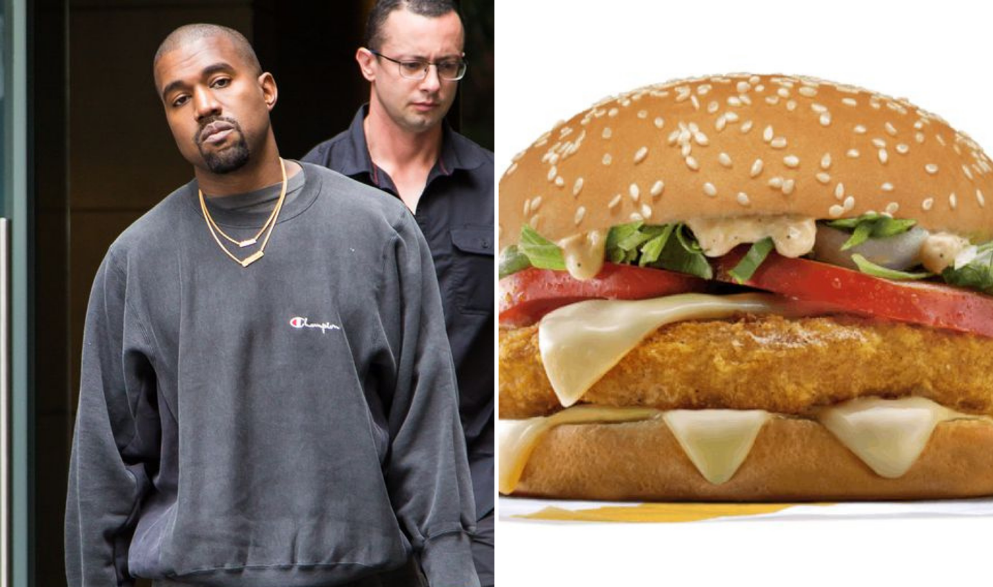 Kanye West and a Chicken Tasty