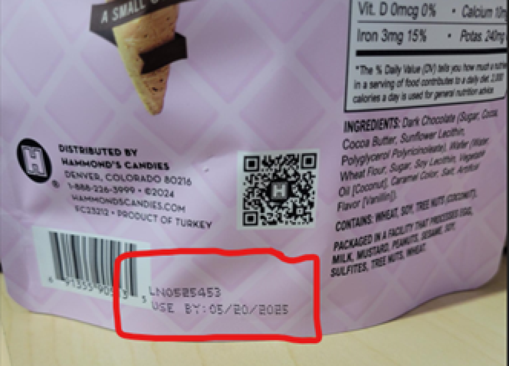 UPC code of “6 91355 90513 5”