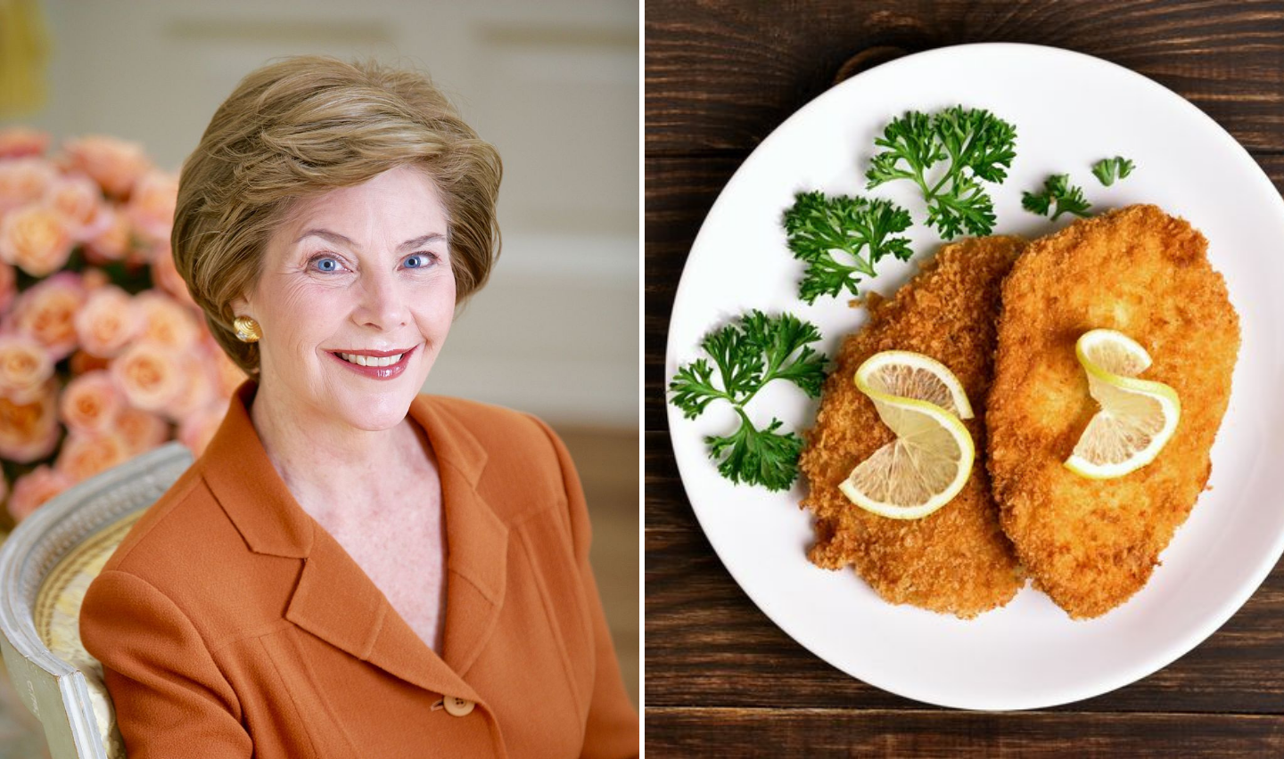 Laura Bush’s Chicken Schnitzel