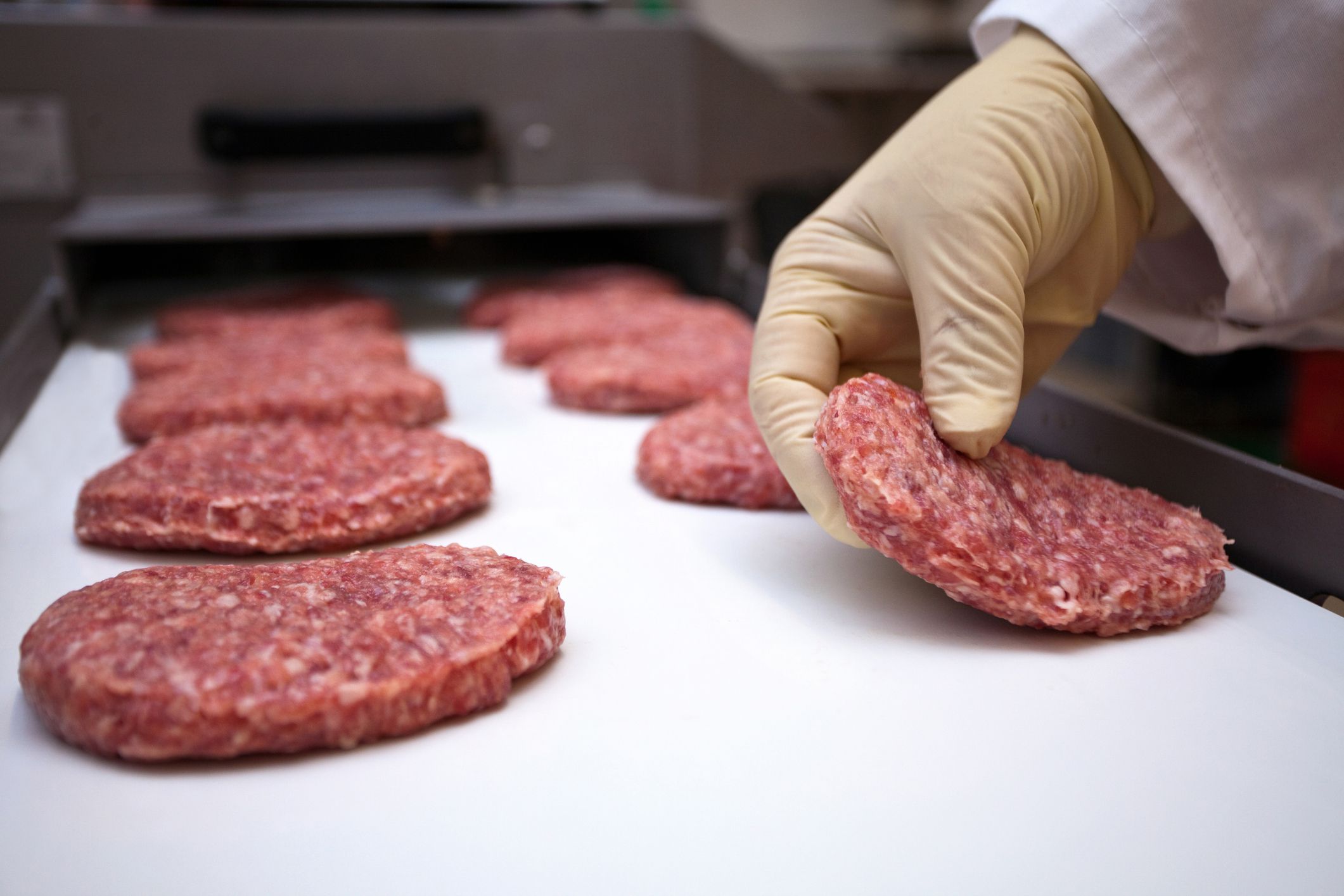 Line for the production of molded meat
