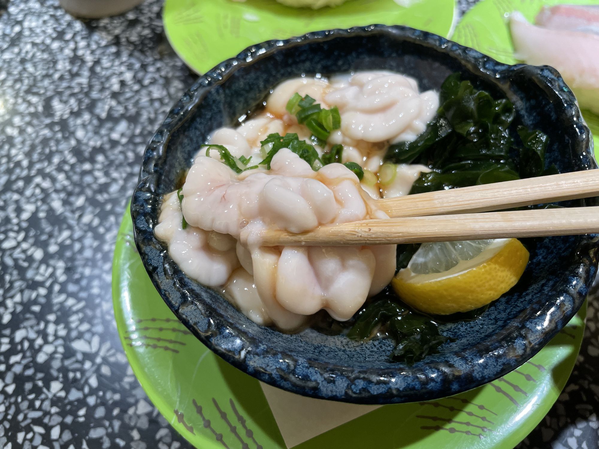 vinegared cod roe with ponzu sauce