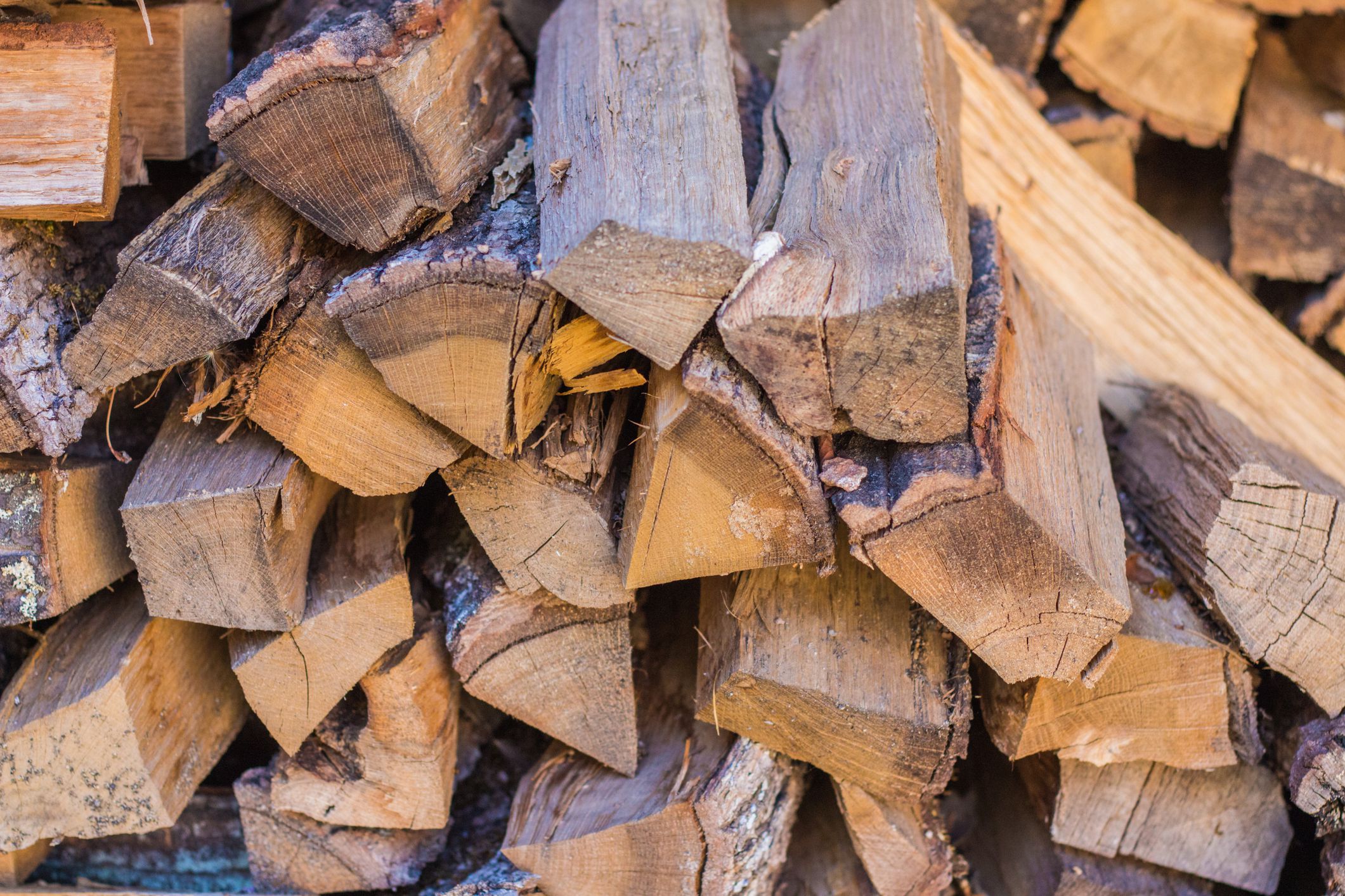 firewood ready to use in fire