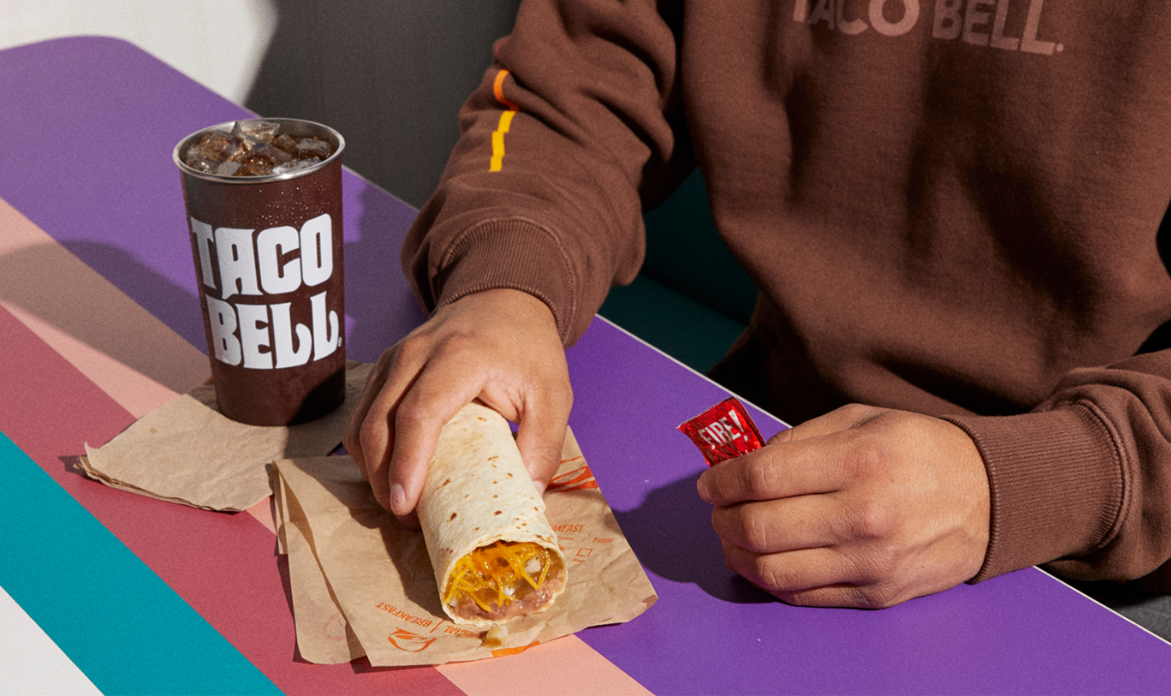 Taco Bell green sauce burrito decades menu