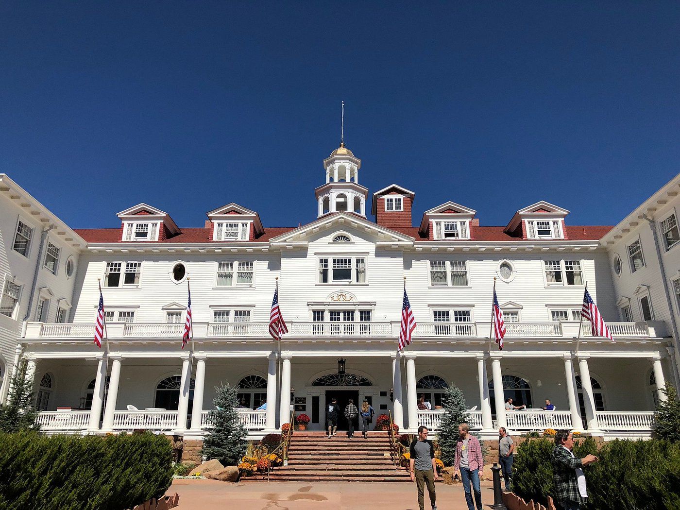 Stanley Hotel entrence in Estes Park, Colorado