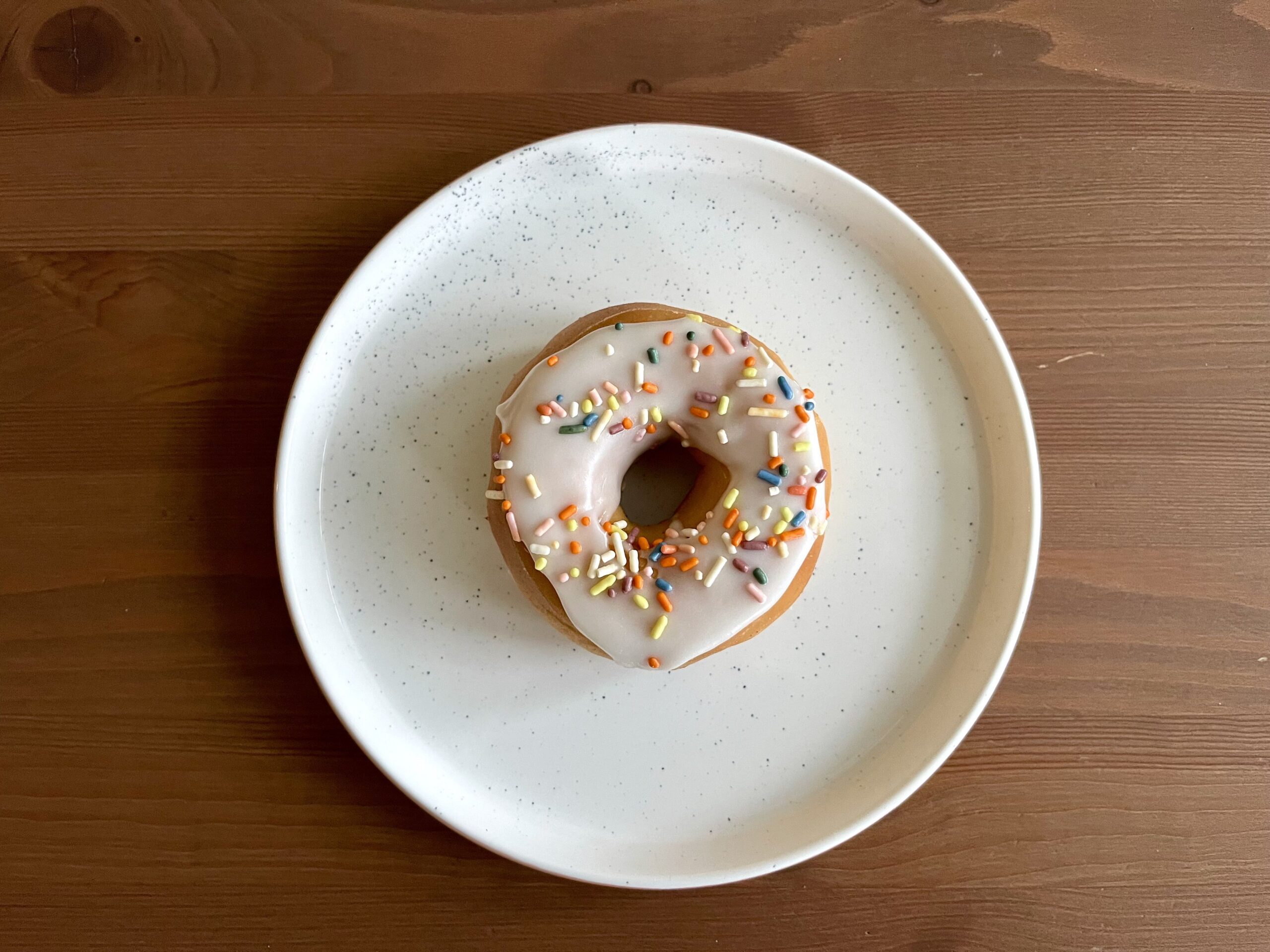 Dunkin Donuts Vanilla Frosted with Sprinkles