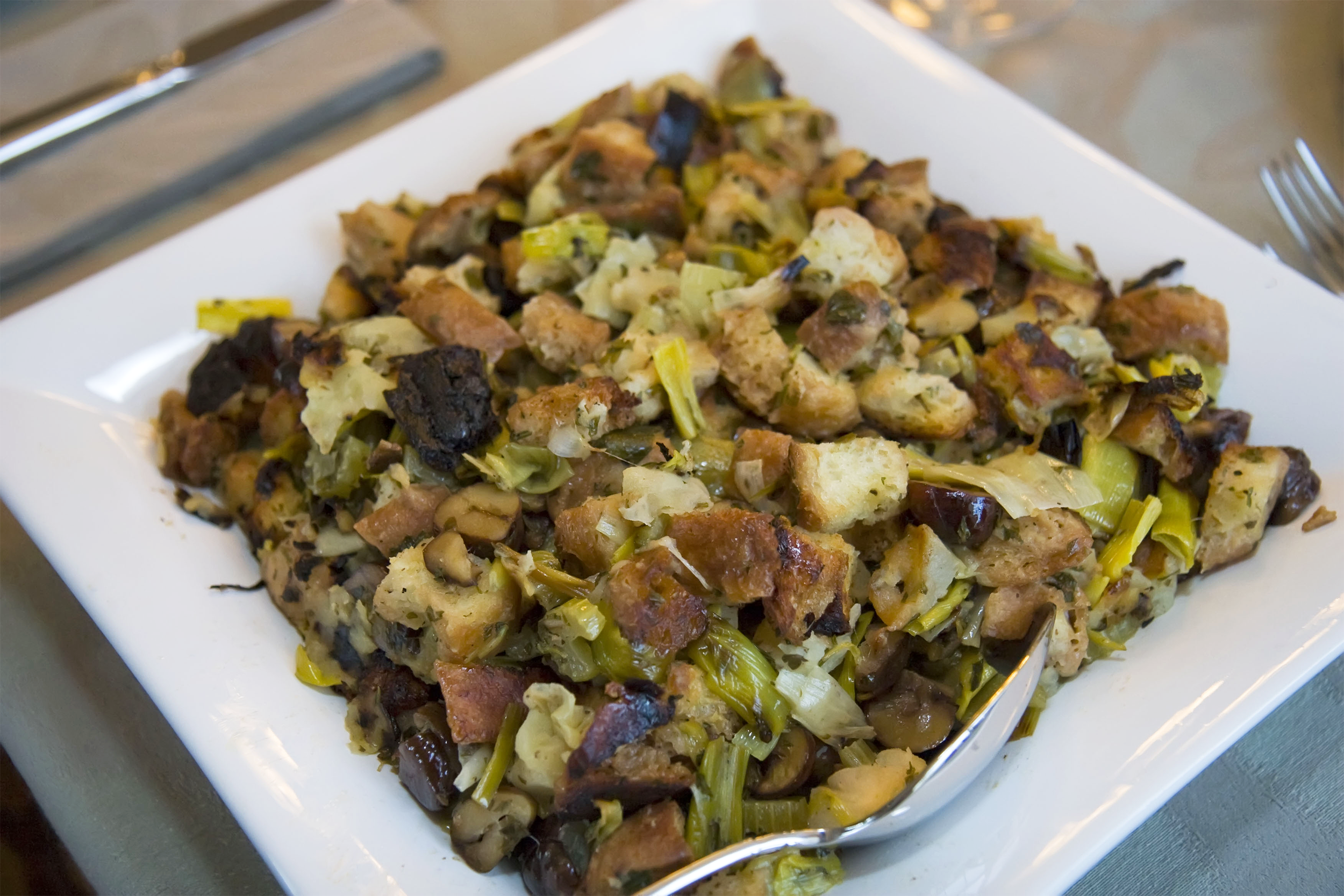 Chestnut, Leek, and Apple Stuffing