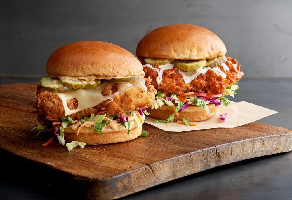 Chicken sandwiches from Buffalo Wild Wings