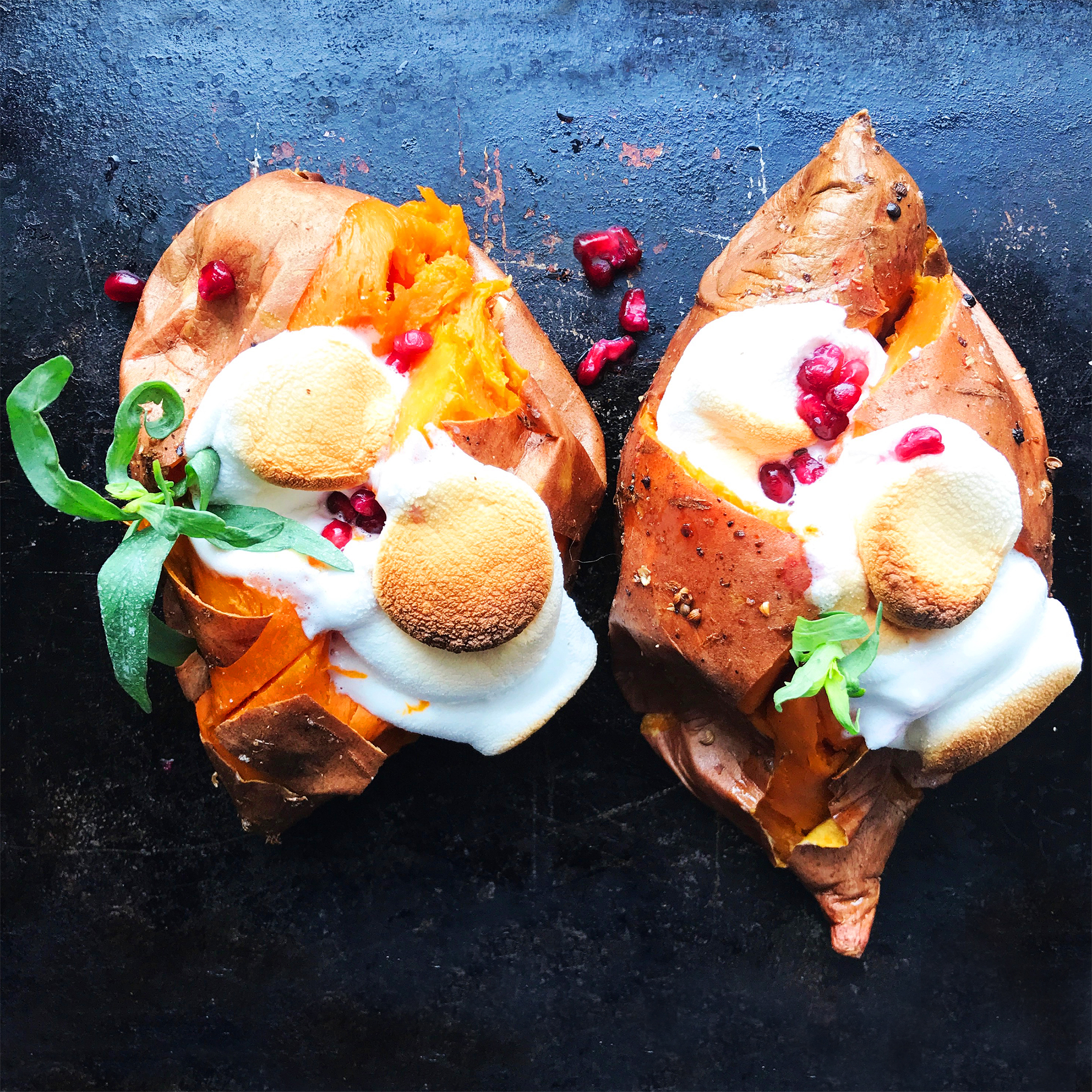 sweet potatoes with marshmallows