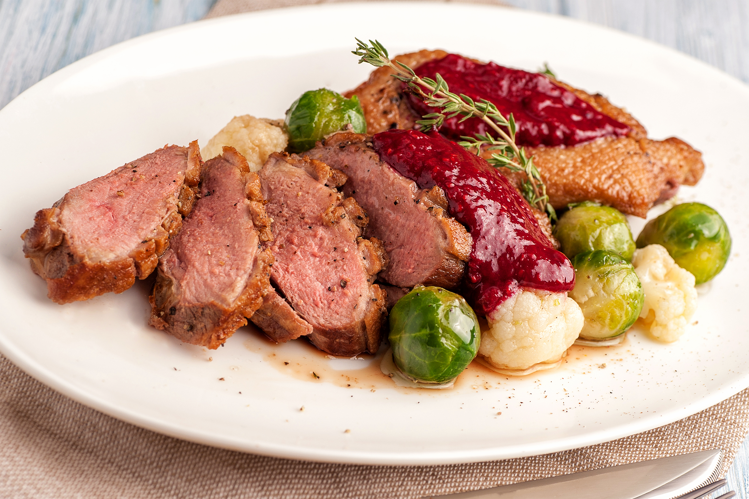 Roasted duck breast