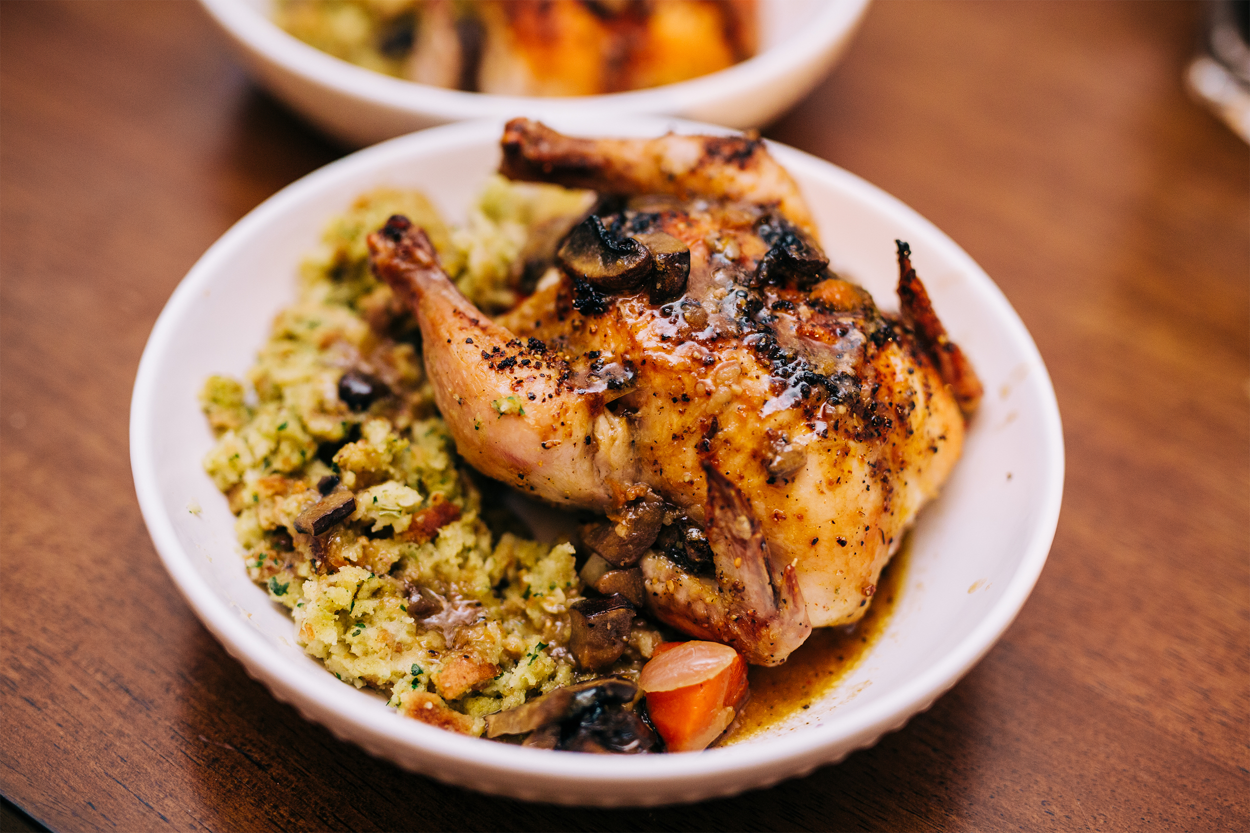 Cornish Hen with Homemade Classic Stuffing