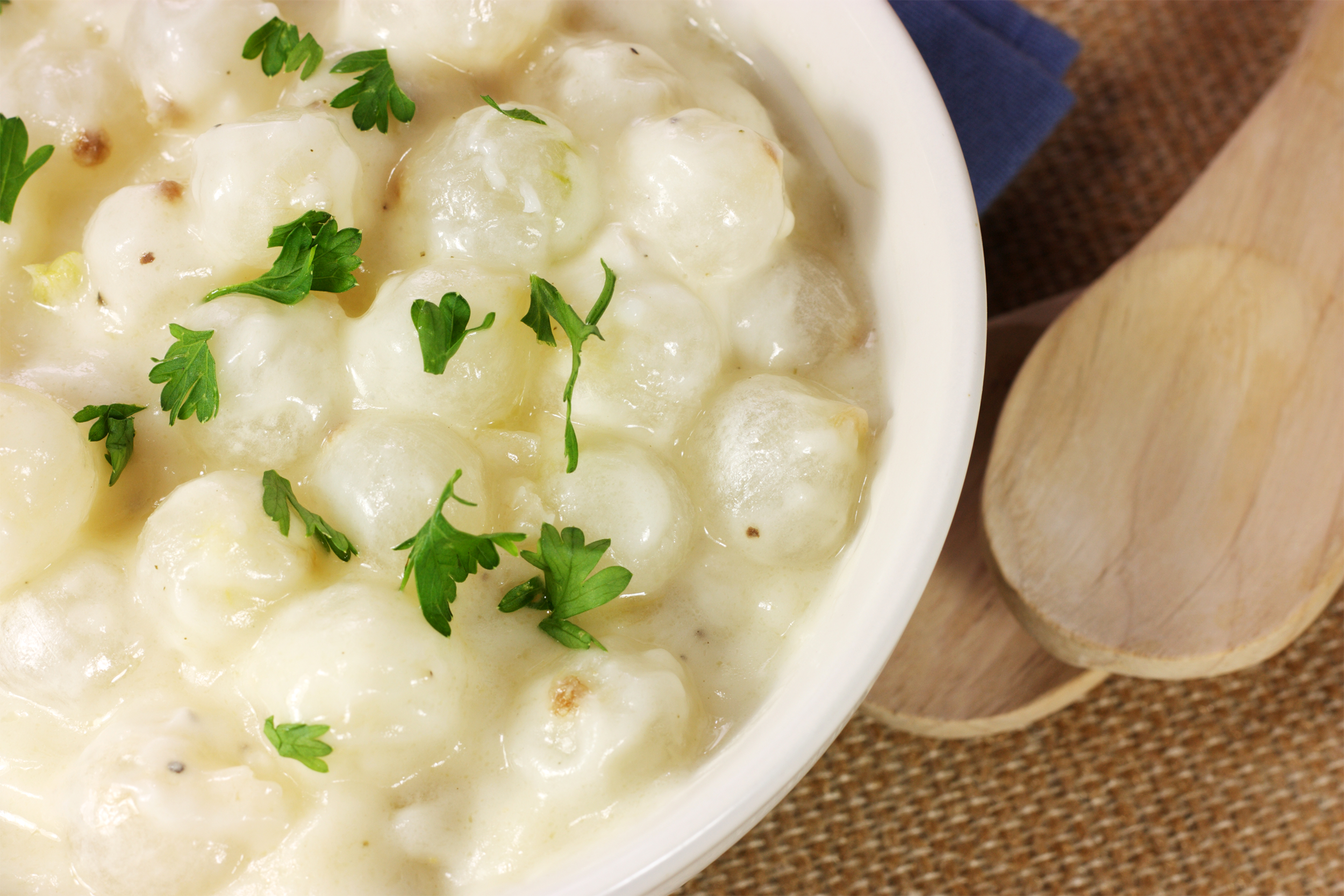 Creamed pearl onions