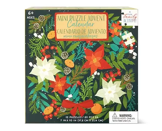 Aldi merry moment mini puzzle advent calendar