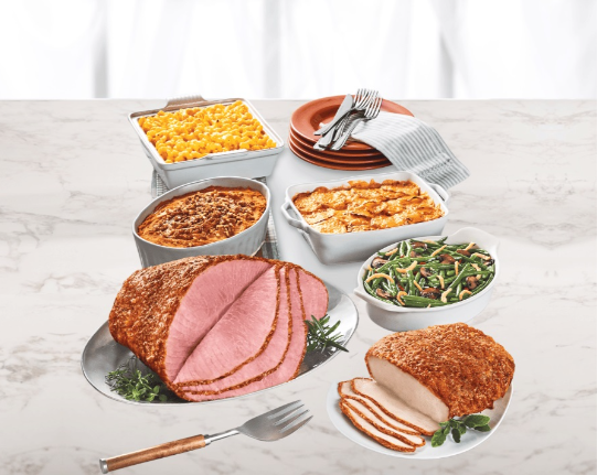 Honeybaked ham thanksgiving meal