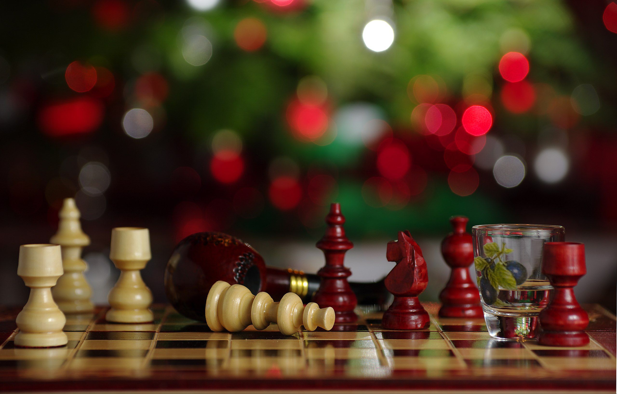 Board game on Christmas