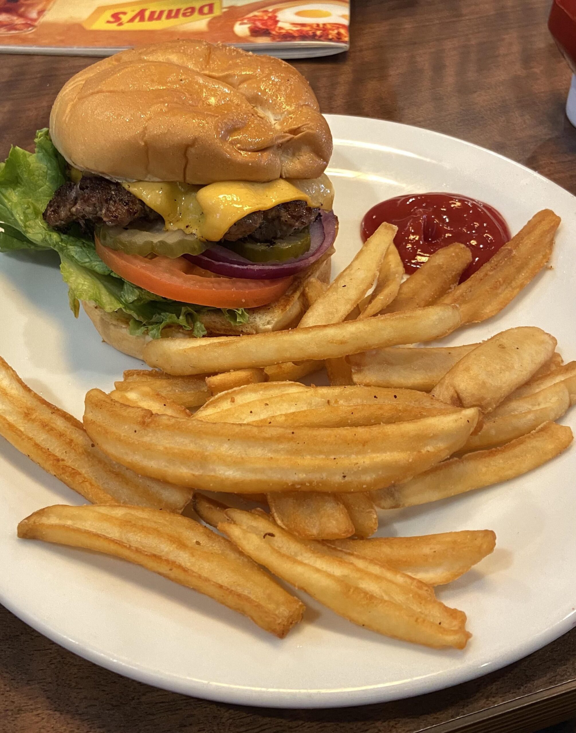 Denny's Cheeseburger