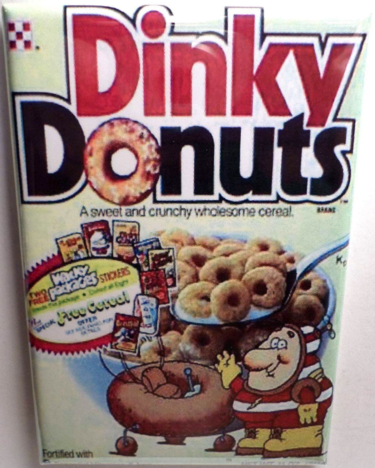 Dinky Donuts Cereal, Refrigerator Magnet