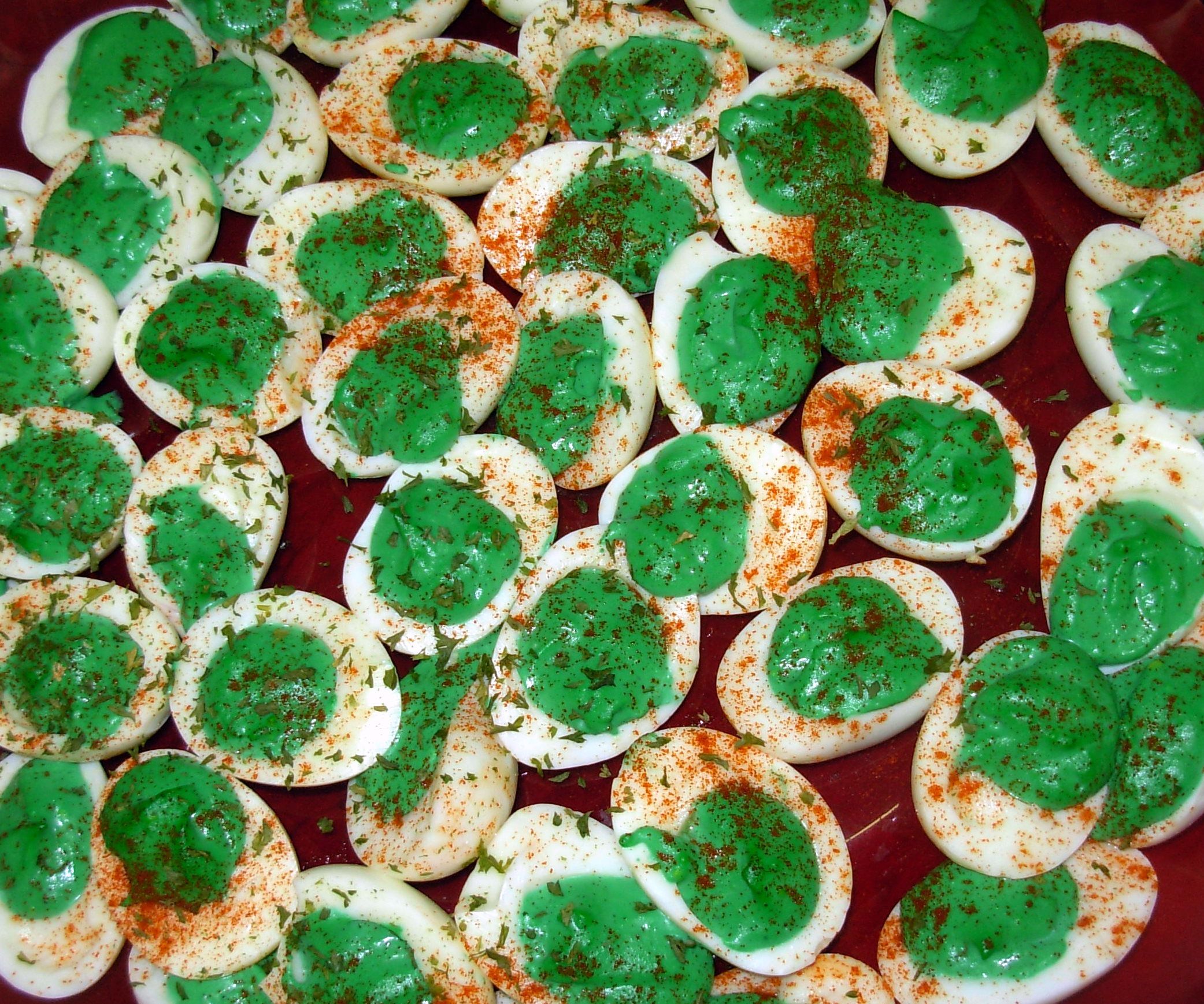 Christmas Deviled Eggs