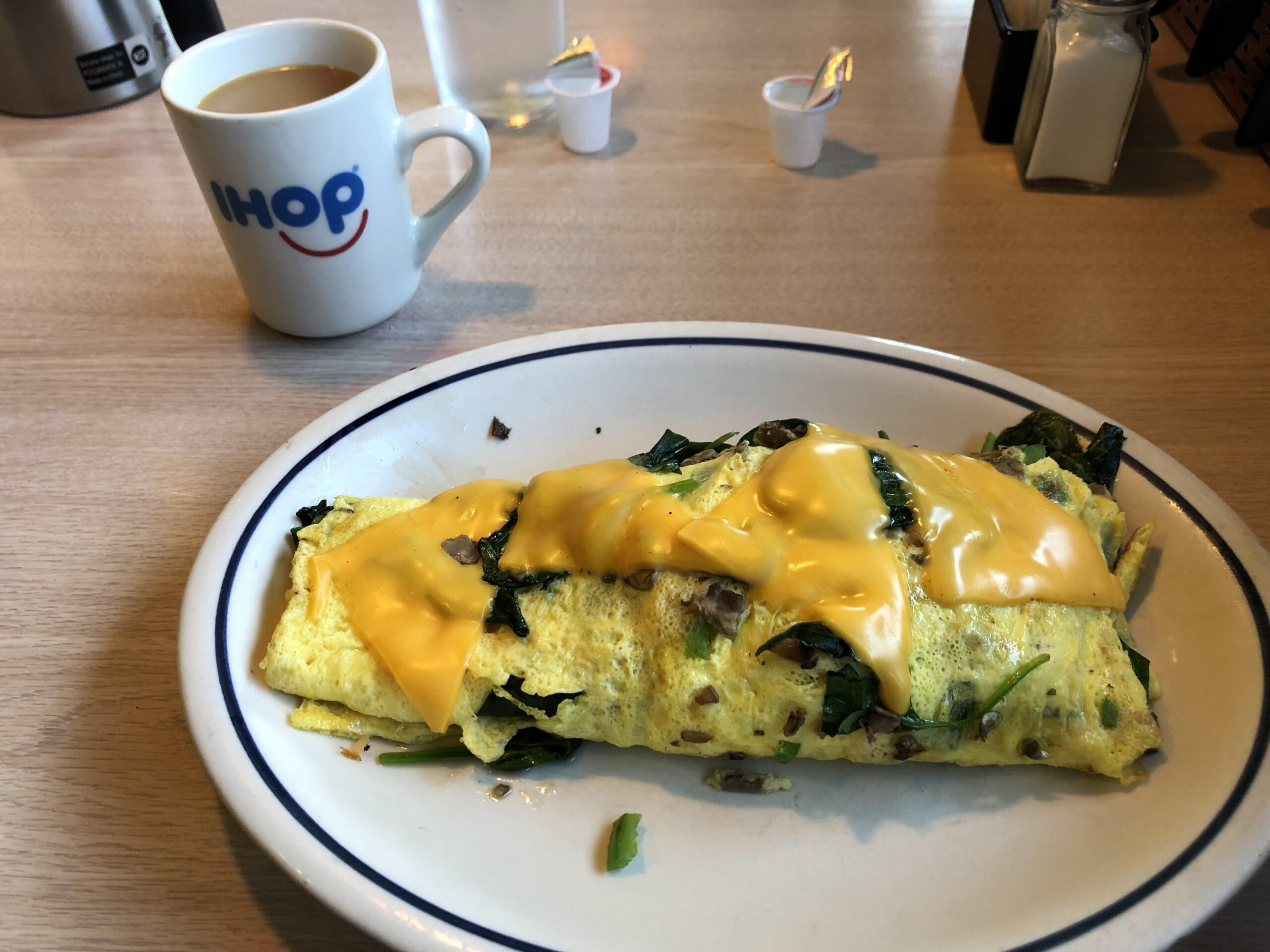 IHOP American cheese omelette
