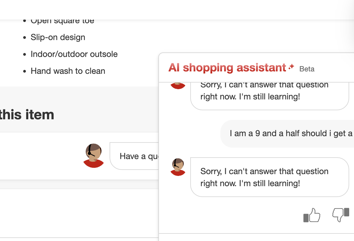 Target AI digital assistant on screen