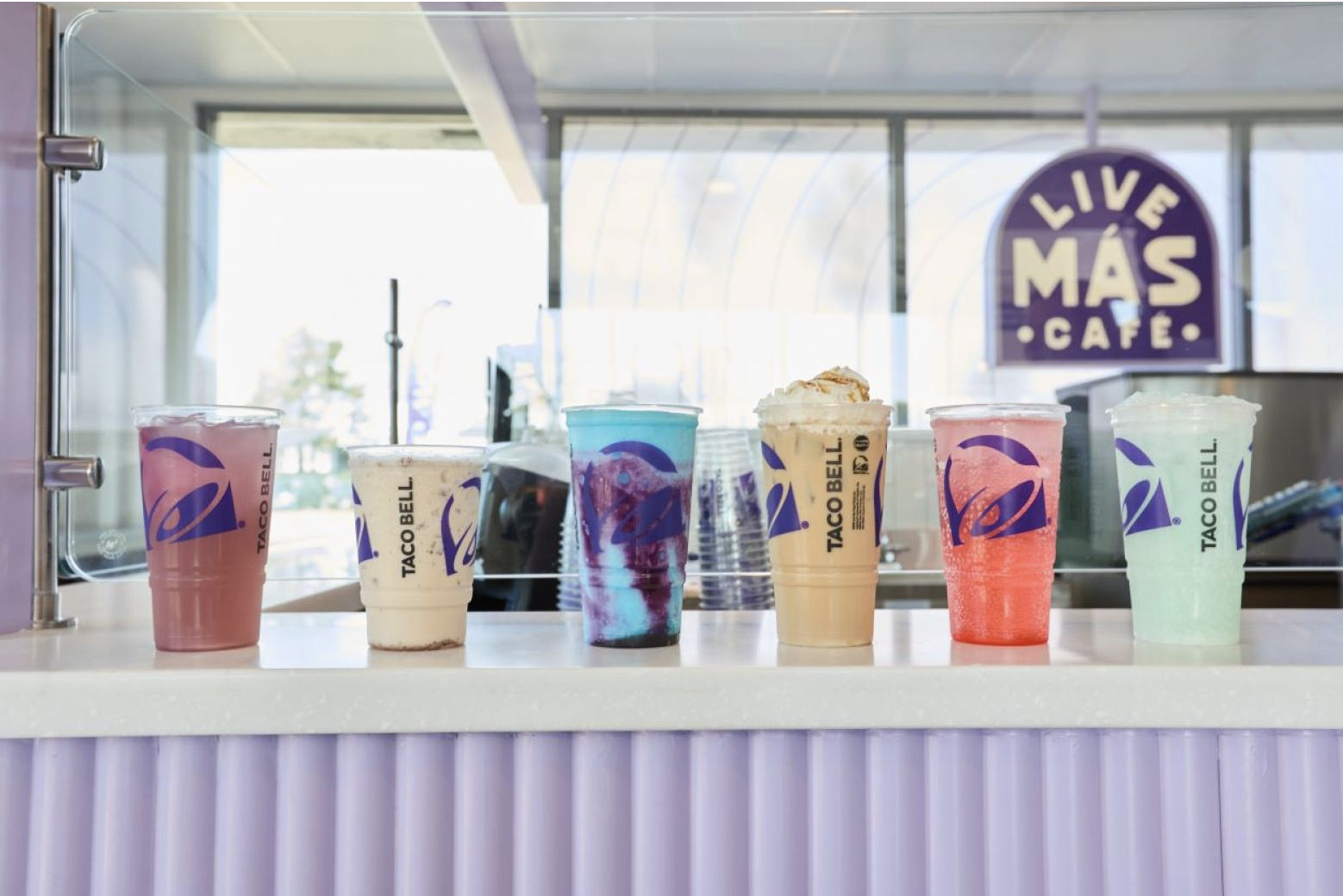Taco Bell Live Más Cafe Drinks