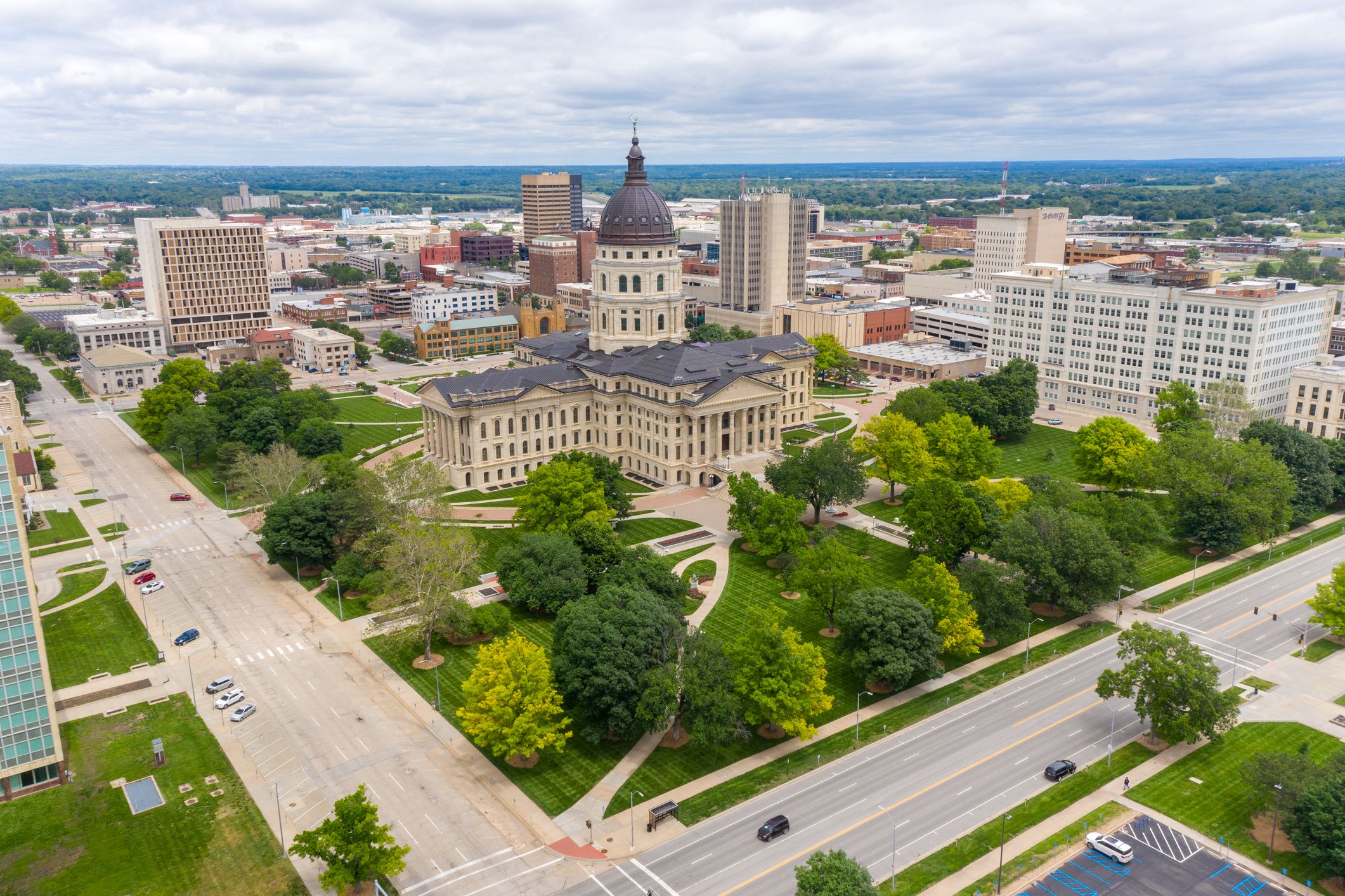 State capitol building in Kansas.