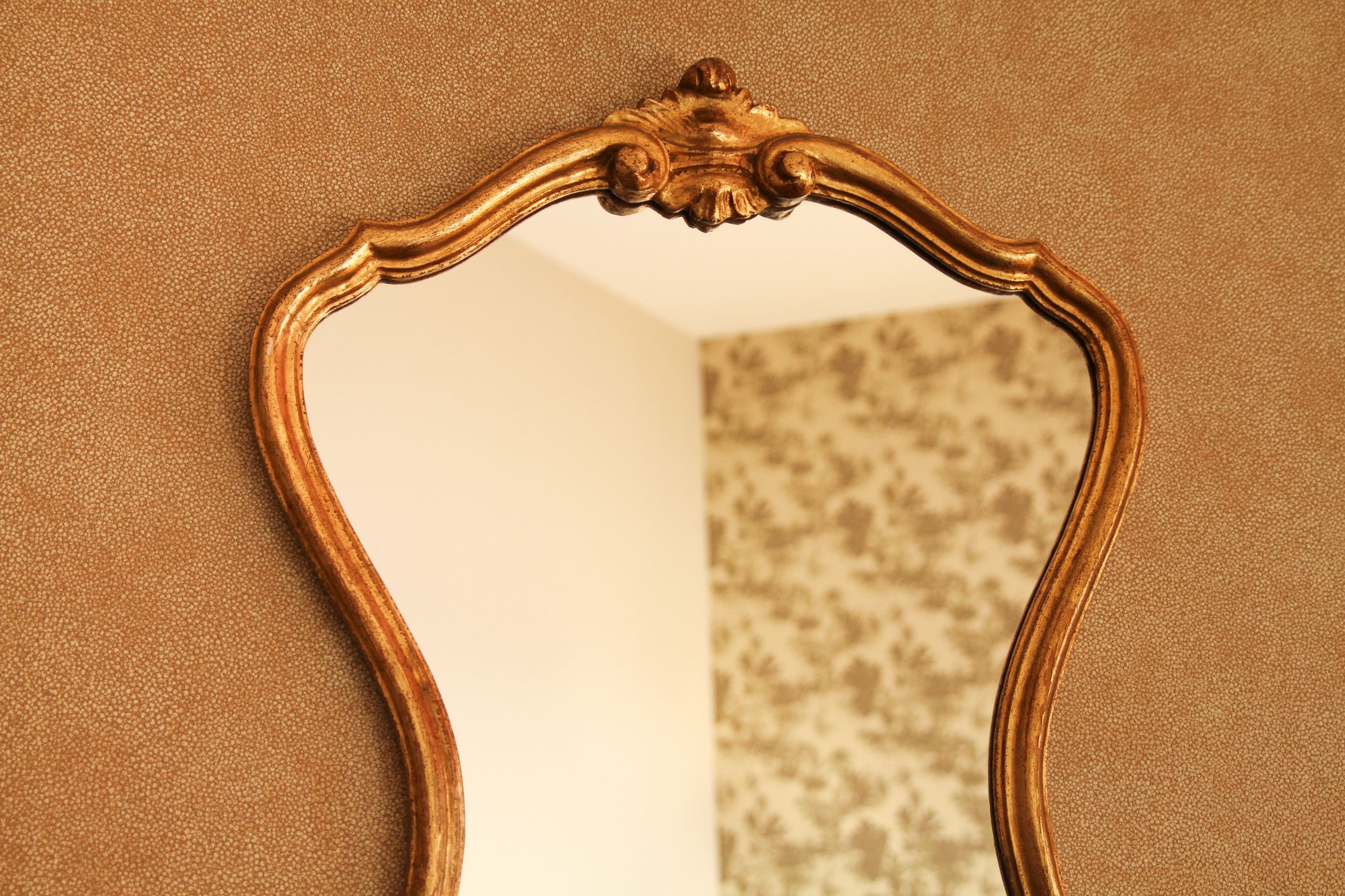 Old mirror on wall....daylight, backgrounds....