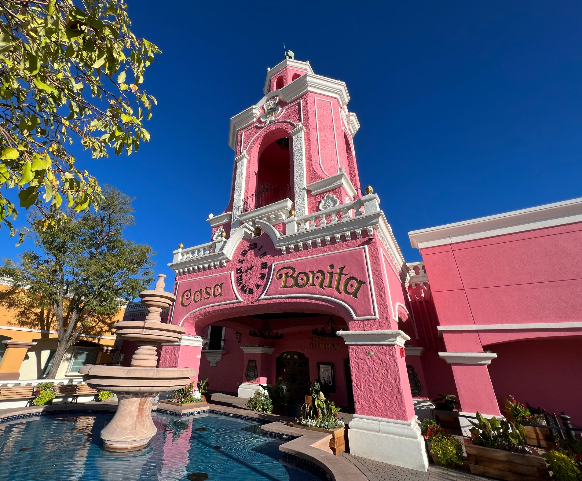 Denver, Colorado, USA - September 24, 2023: The recently renovated facade of the Casa Bonita restaurant in Denver that was recently purchased by the Matt Stone and Trey Parker, the creators of the South Park animated series.