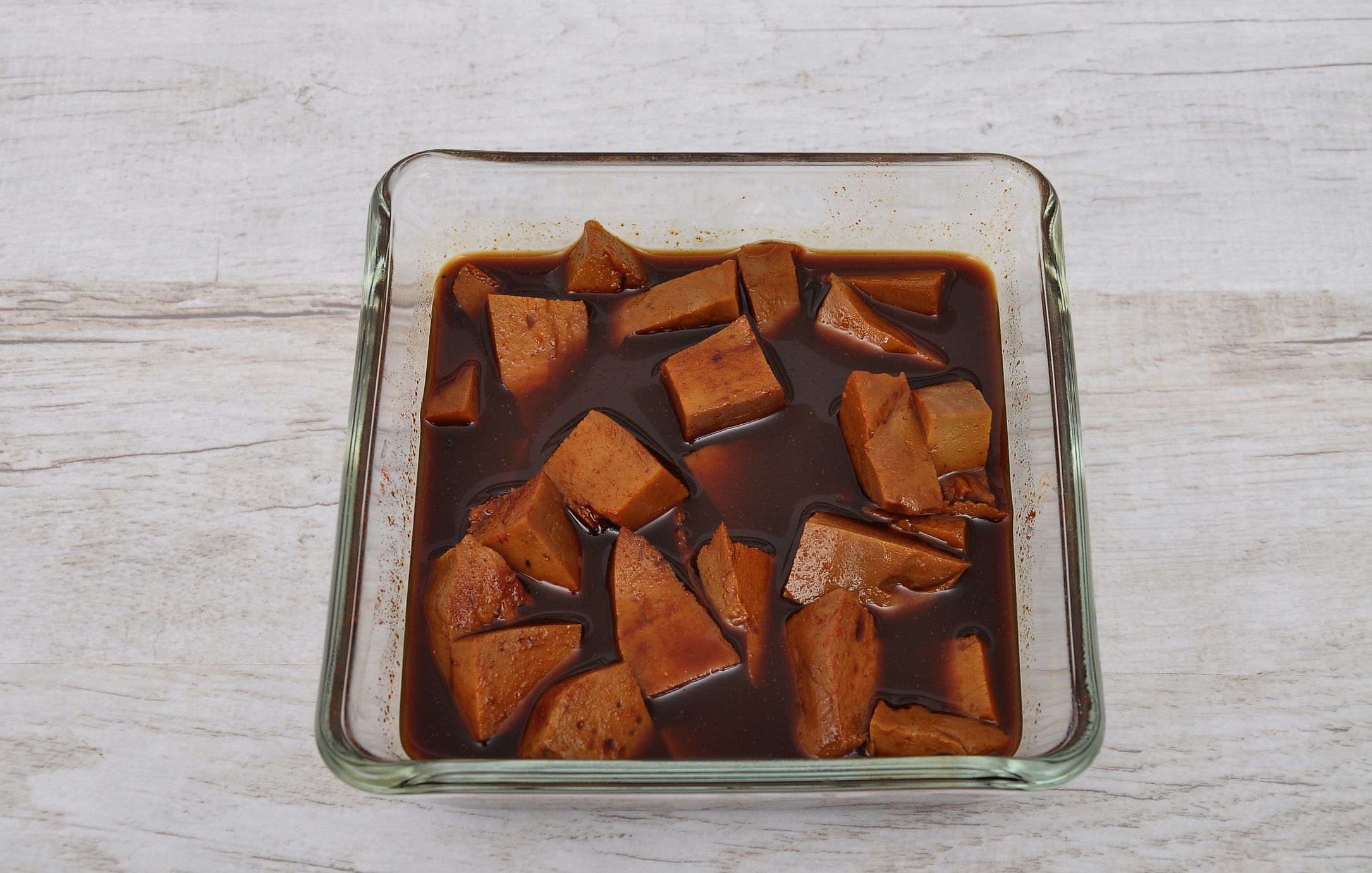 Tofu in marinade