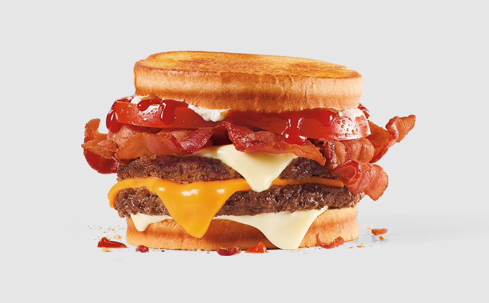 Jack in the Box double bacon sourdough