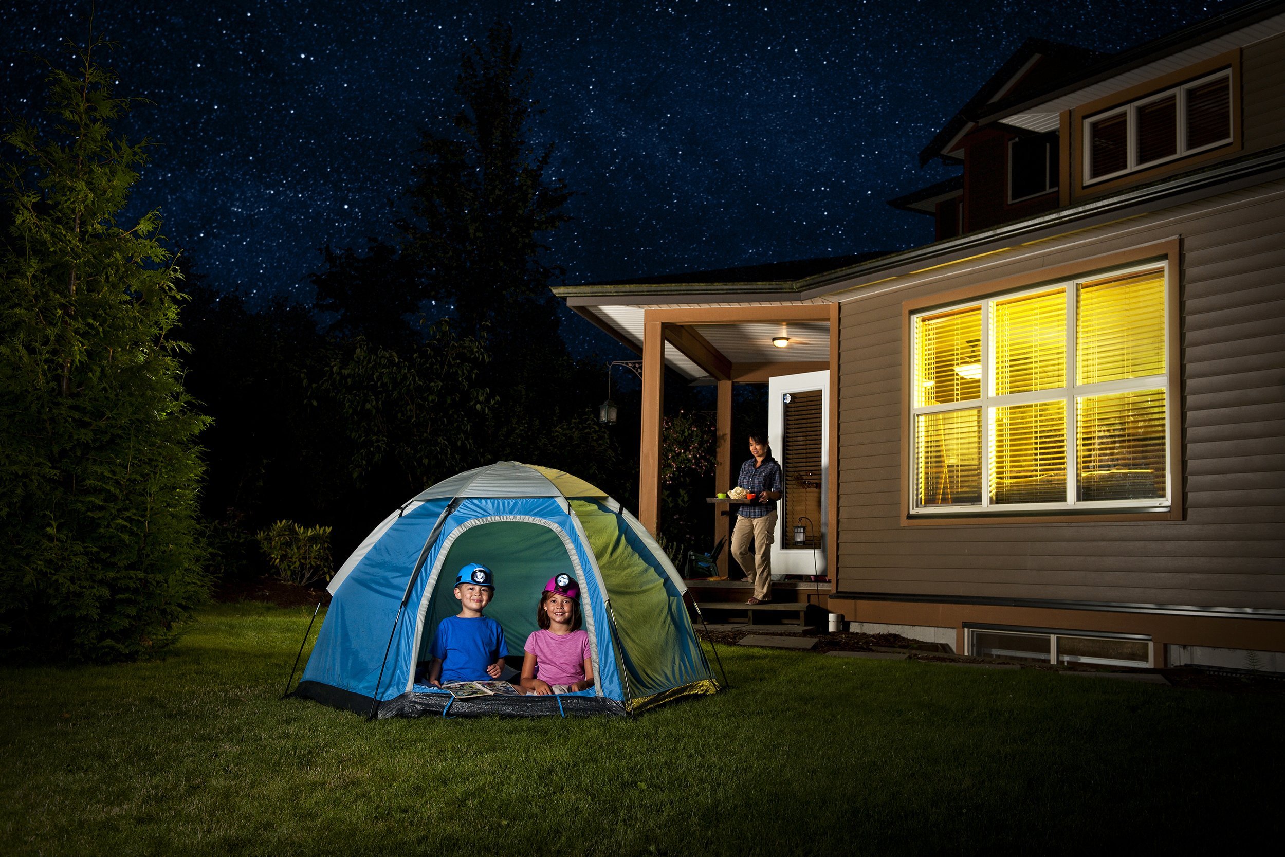 backyard campout at home