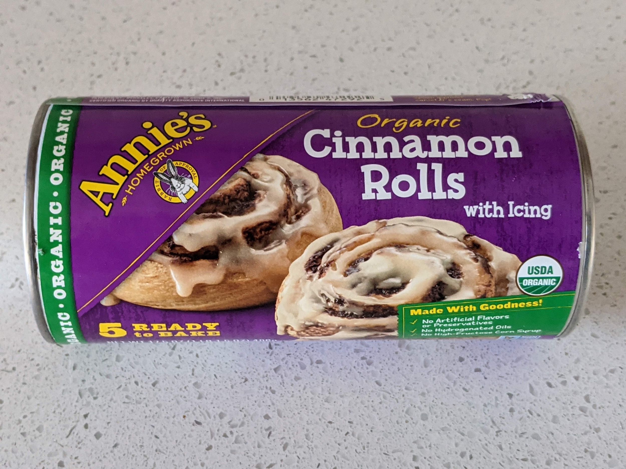 Winner (tie): Annie's Organic Cinnamon Rolls
