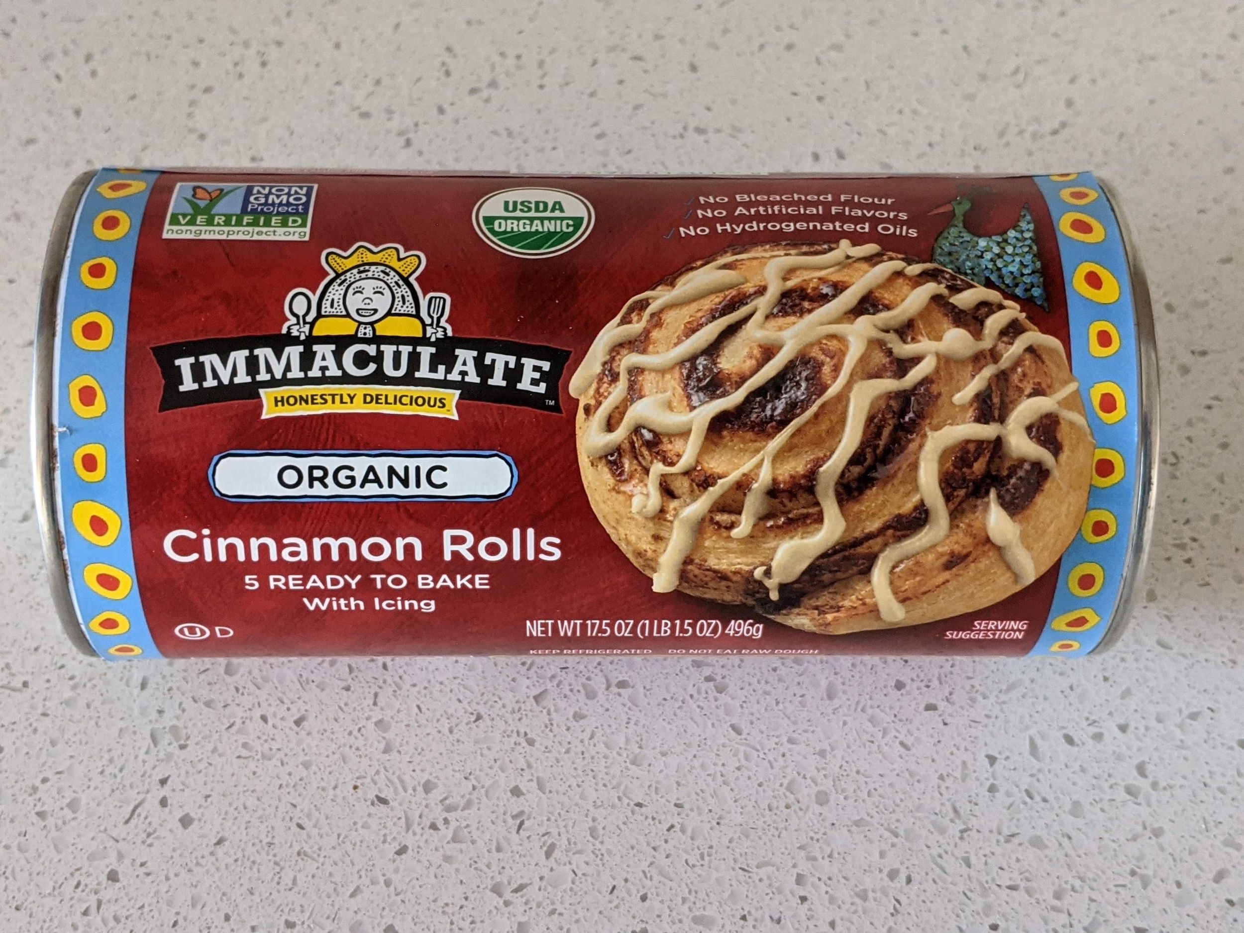 Winner (tie): Immaculate Organic Cinnamon Rolls