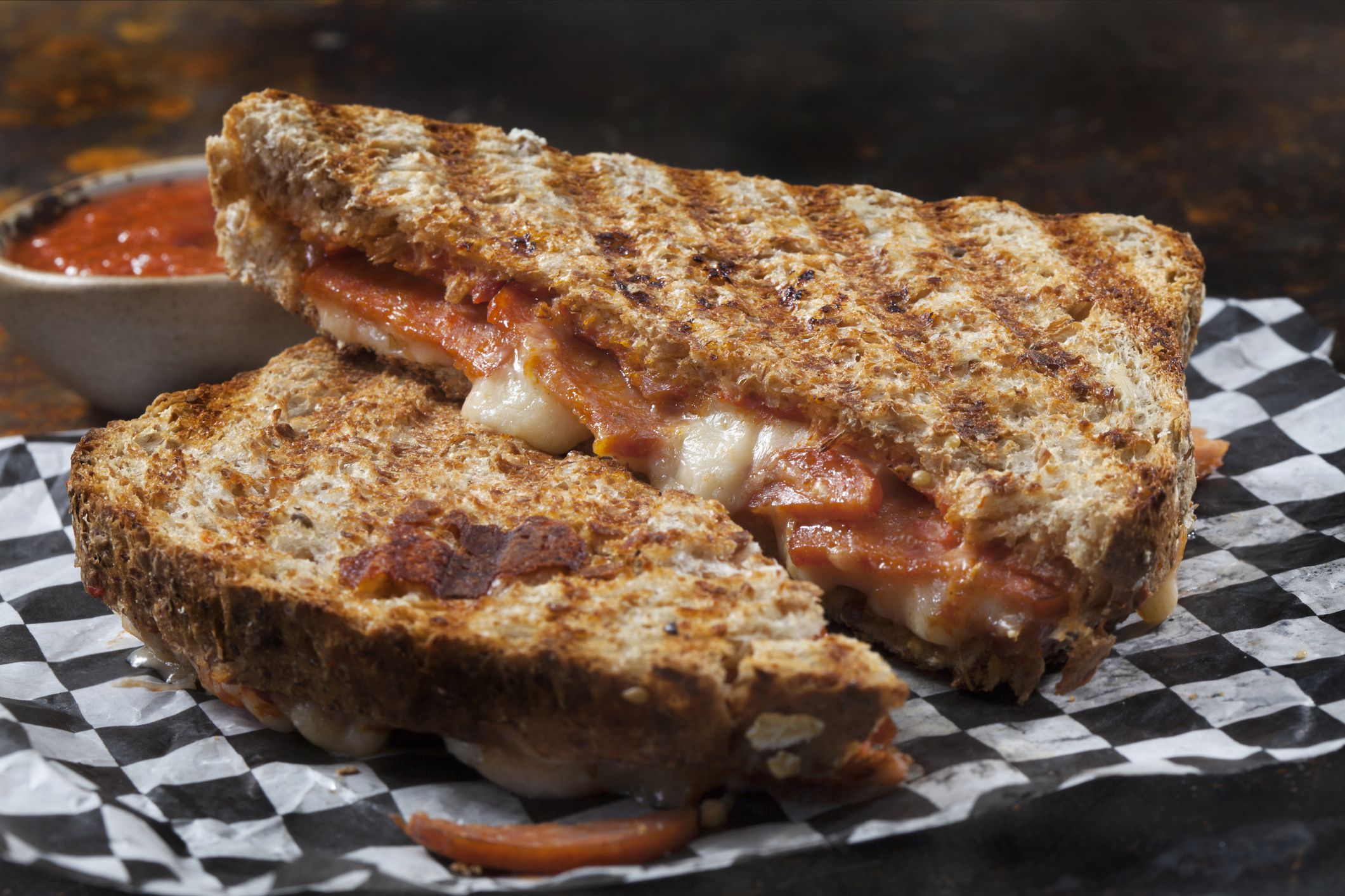 Cheesy Pepperoni Pizza Panini