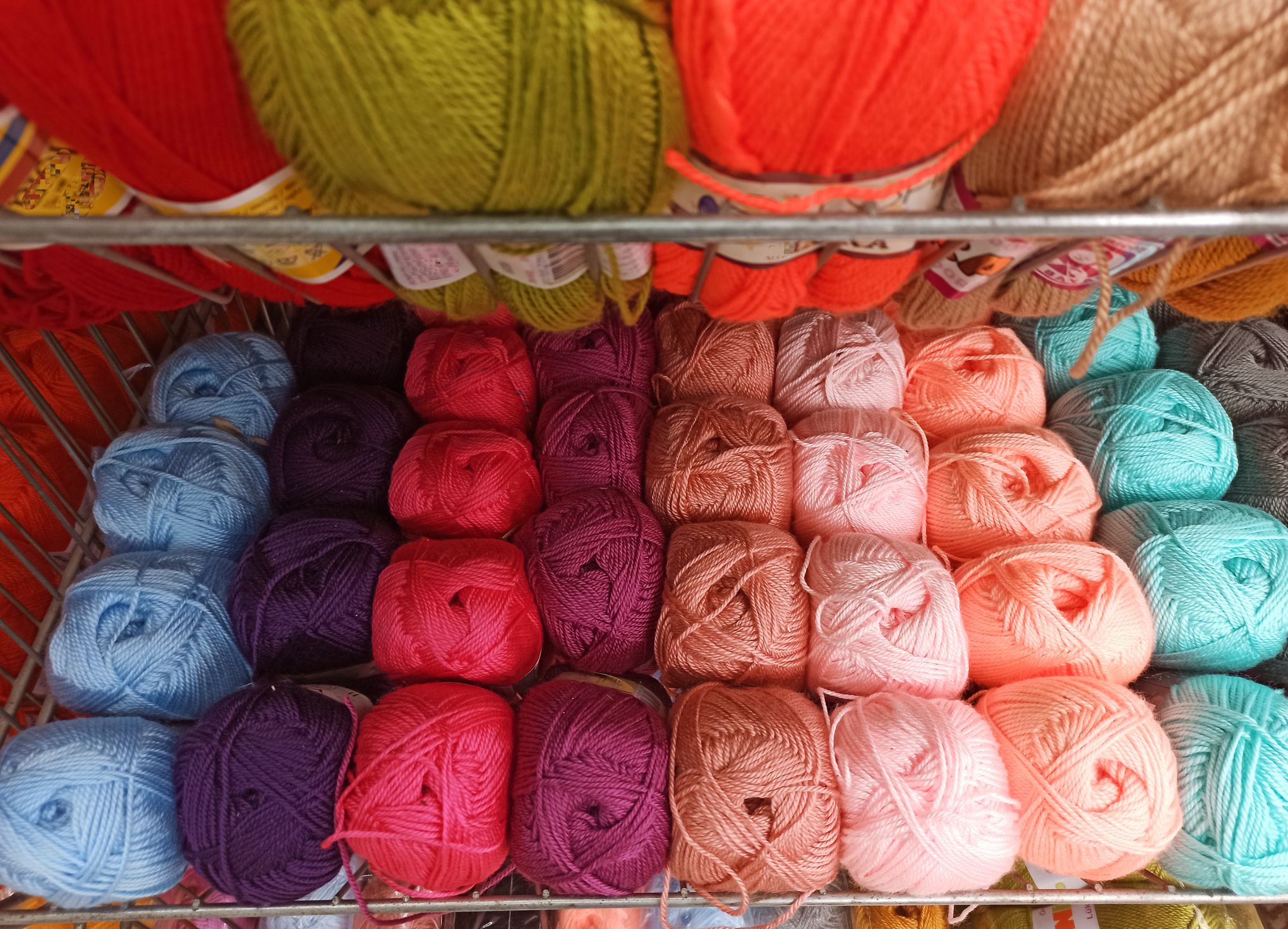 Colorfull knitting wool balls for sale at Istanbul turkey