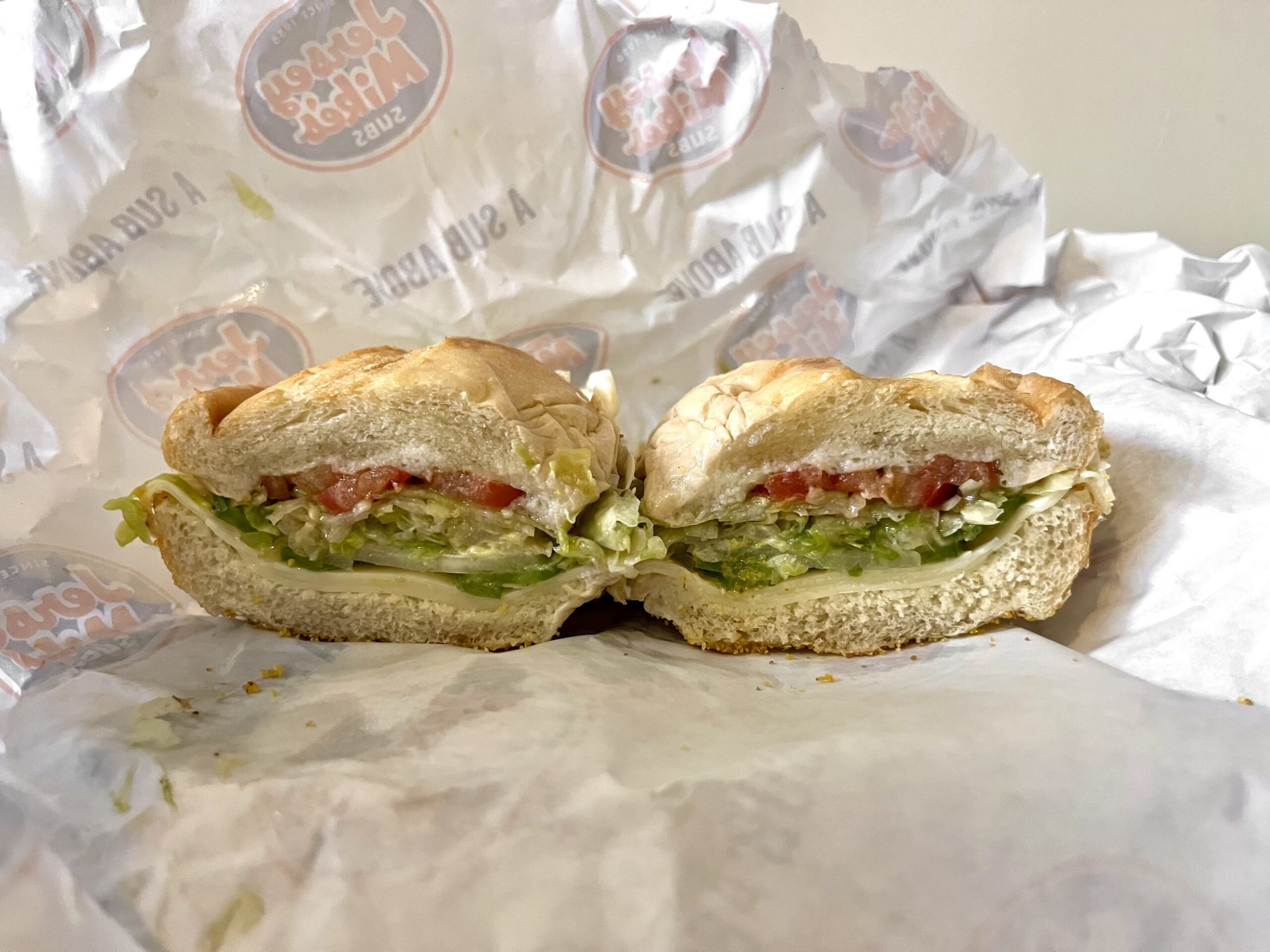 The veggie sub from Jersey Mike's