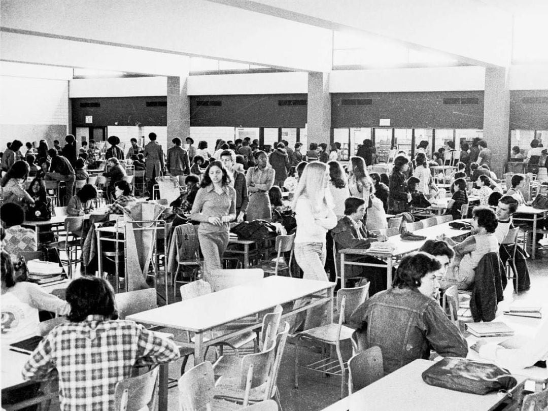 1970s school cafeteria